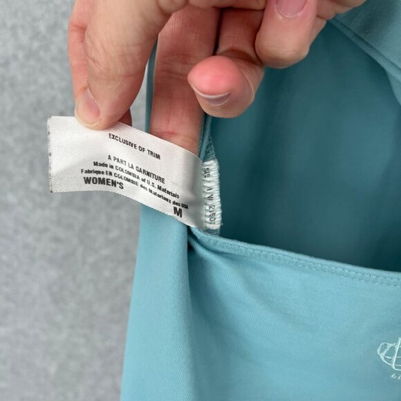 Patagonia Womens Athletic Morning Glory Dress Size M Blue Tie Back Halter Active - Picture 5 of 12